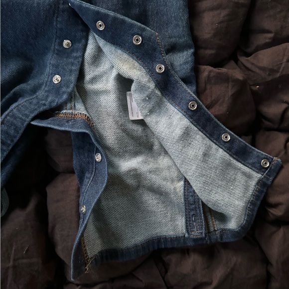 Baby gap jeans jumpsuit romper - Picture 3 of 5